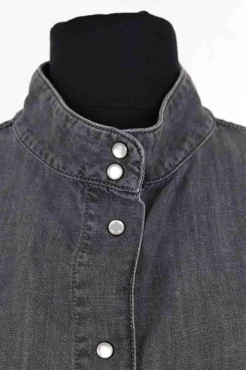 Chemise Jeanne Vouland Anthracite en Coton