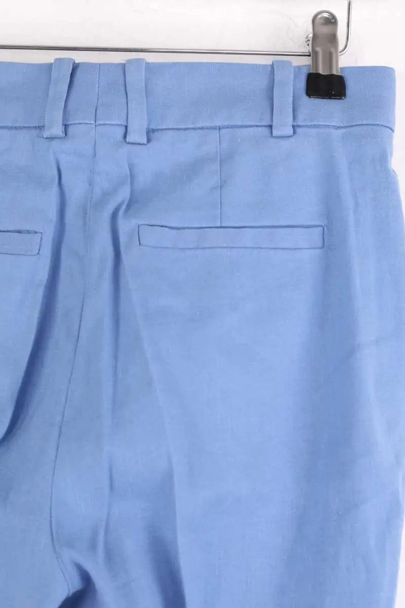 Pantalon droit Joseph Bleu en Lin