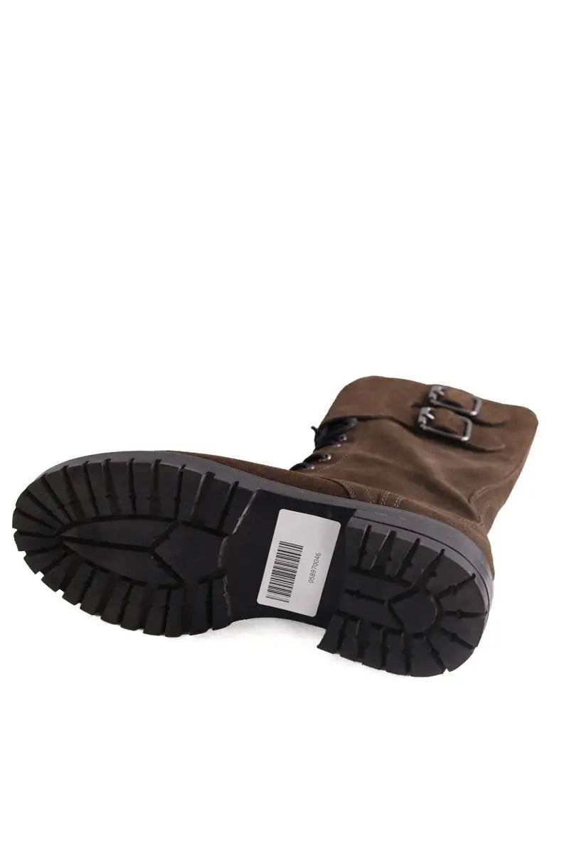 Boots à lacets Bruno Premi Marron en Daim