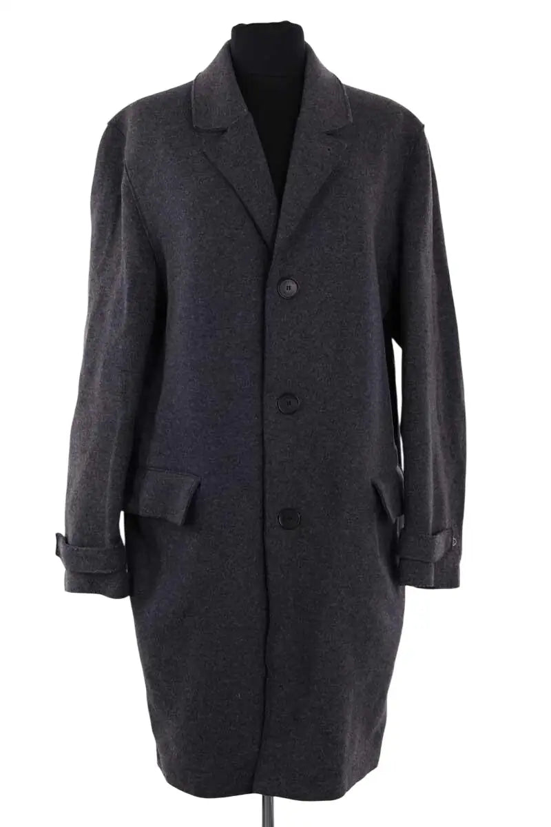 Manteau Lacoste Gris en Laine, taille M - Seconde Main