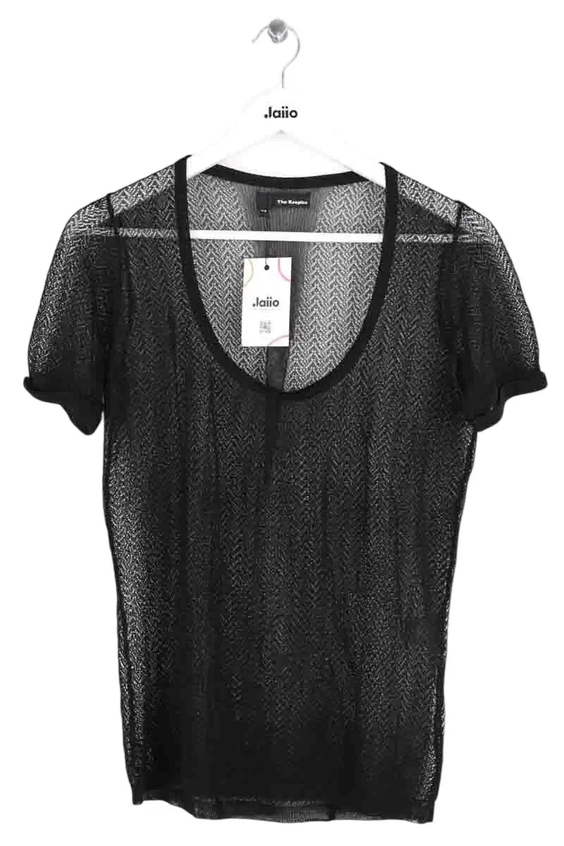 T-shirt The Kooples Noir en Synthétique, taille XS - Seconde Main