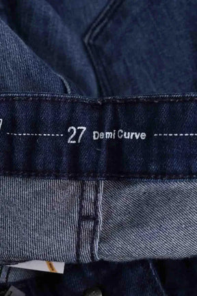 Jean slim Levi's Mid Rise Slim Bleu en Coton