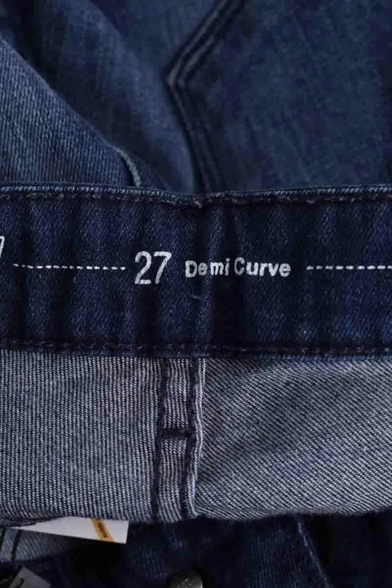 Jean slim Levi's Mid Rise Slim Bleu en Coton