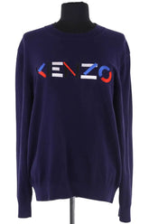 Pull Kenzo Bleu en Coton, taille S - Seconde Main