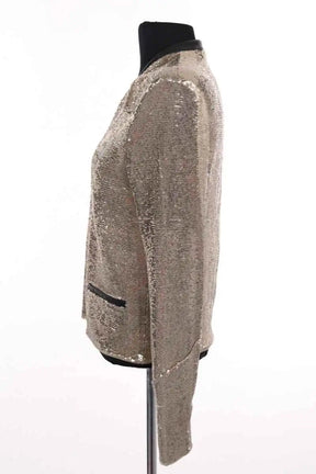 Veste Maje Doré en Paillettes