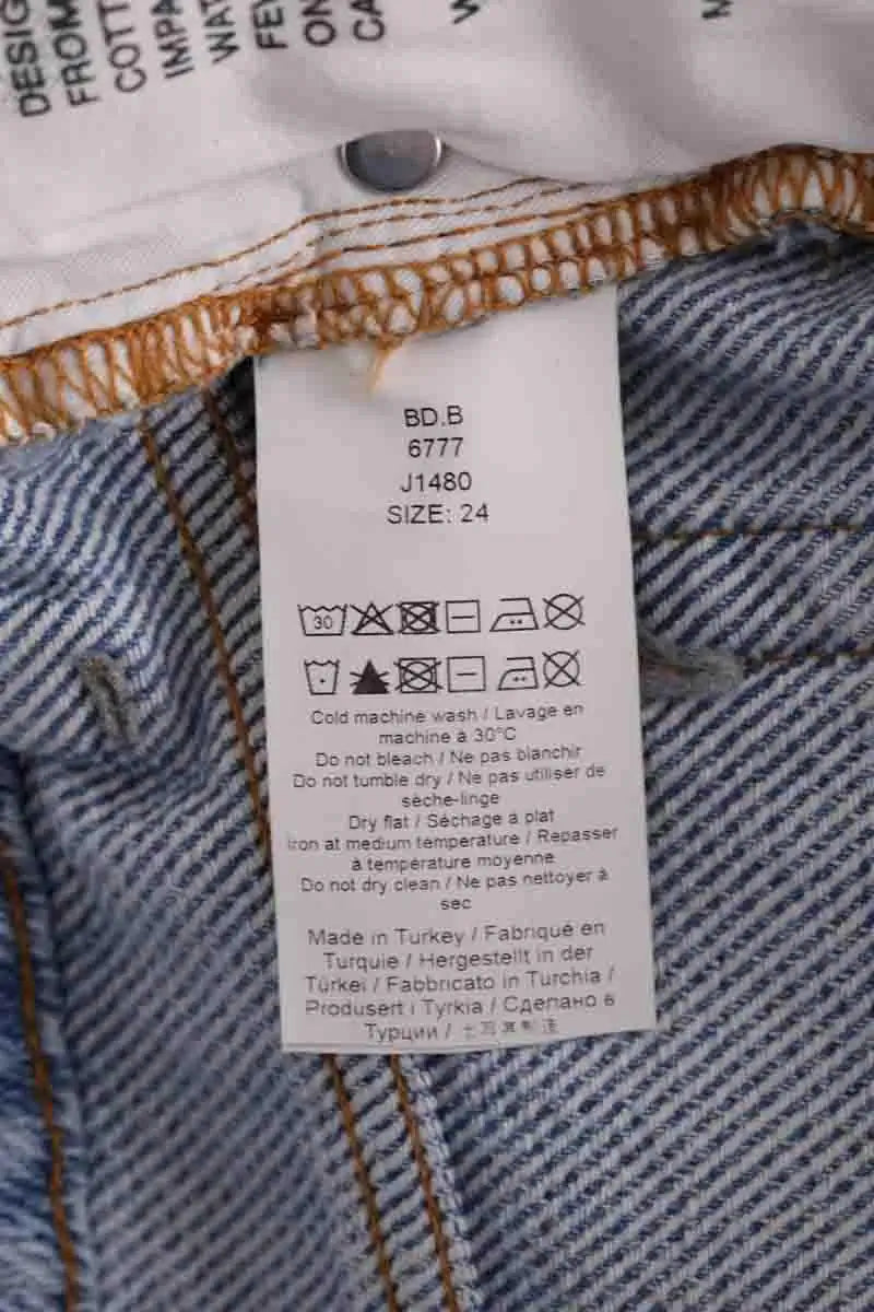 Jean large Ganni Bleu en Coton