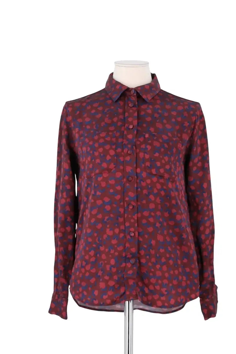 Chemise Soi Bordeaux en Viscose, taille XS - Seconde Main
