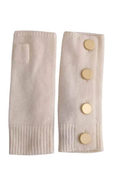Gants Kujten Salen Blanc en Cachemire, taille L - Seconde Main