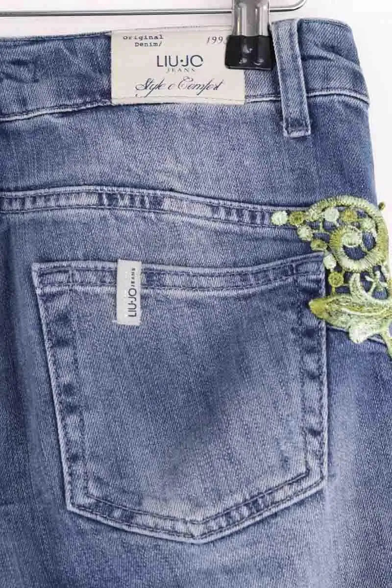 Jean slim Liu Jo Bleu en Coton