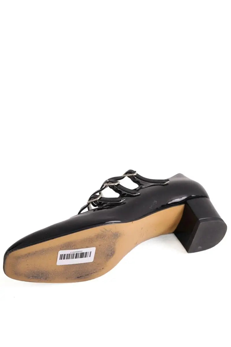 Talons Carel Noir en Cuir