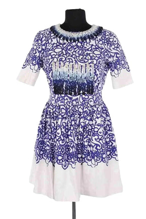 Robe Manoush Bleu en Coton, taille M - Seconde Main