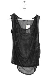 Top sans manche The Kooples Noir en Synthétique, taille S - Seconde Main