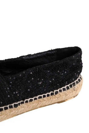 Espadrilles Chanel Noir en Tissu