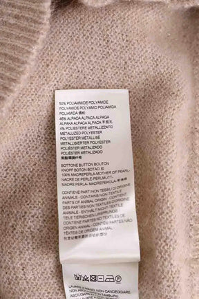 Cardigan Momoni Beige en Synthétique