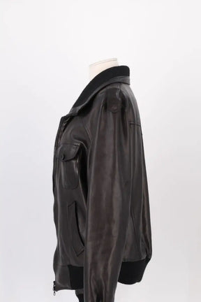 Blouson Jitrois Marron en Cuir