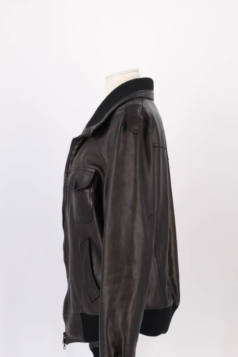 Blouson Jitrois Marron en Cuir