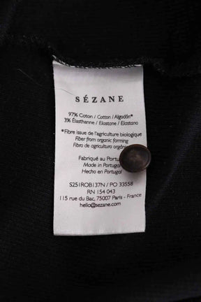 Robe Sézane Noir en Coton