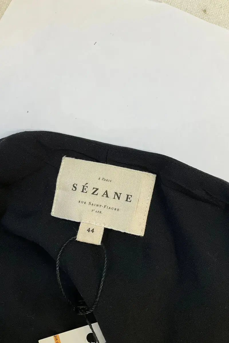 Robe Sézane Noir en Soie