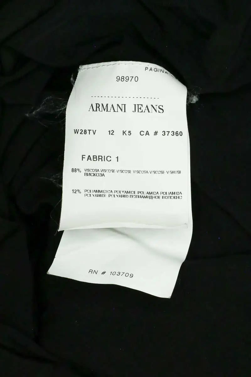Pull Armani Jeans Noir en Synthétique