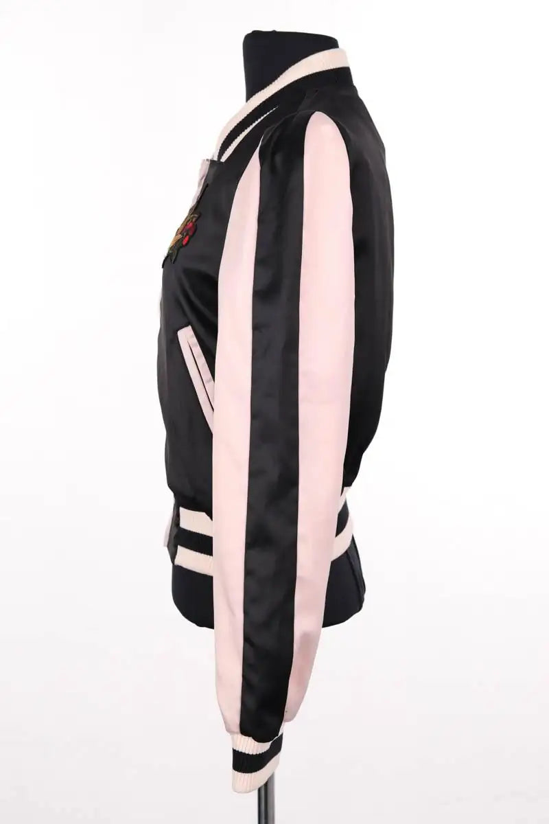 Blouson Maje Noir en Synthétique