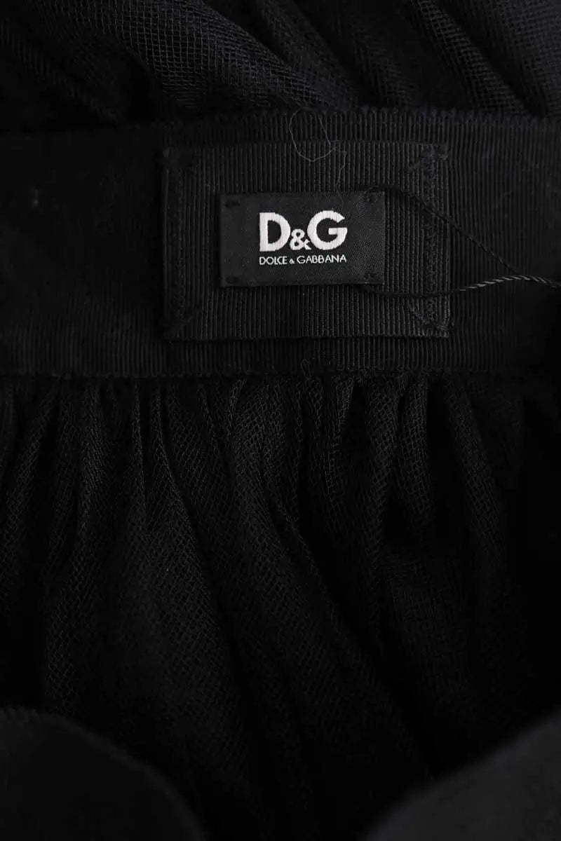 Jupe Dolce & Gabbana Noir en Synthétique