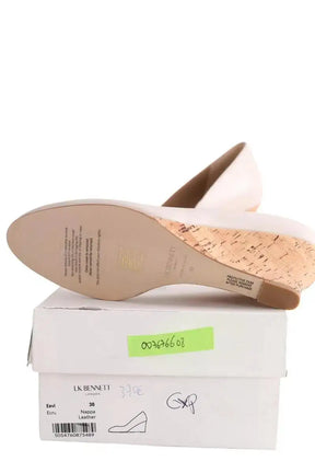 Talons LK Bennett Eevi Ecru en Cuir