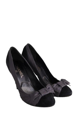 Talons Chanel Noir en Cuir