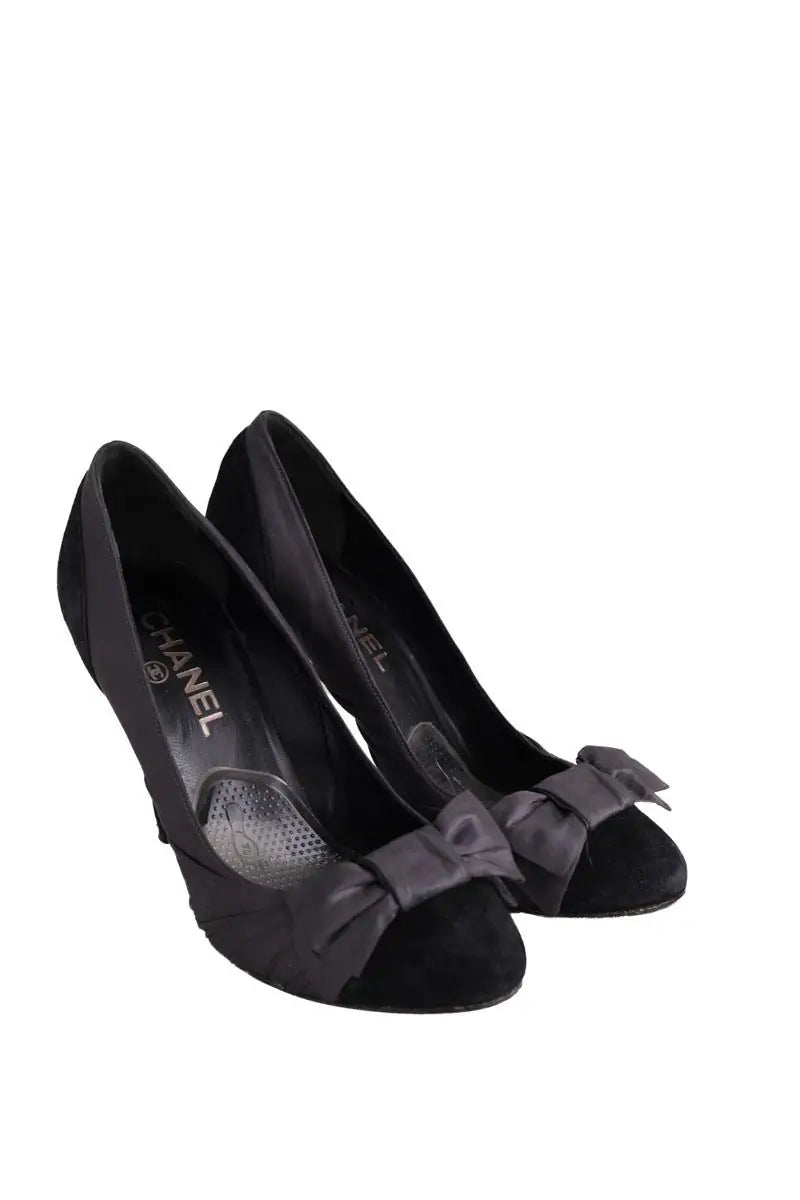 Talons Chanel Noir en Cuir