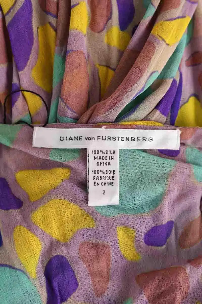 Robe Diane Von Furstenberg Multicolore en Soie