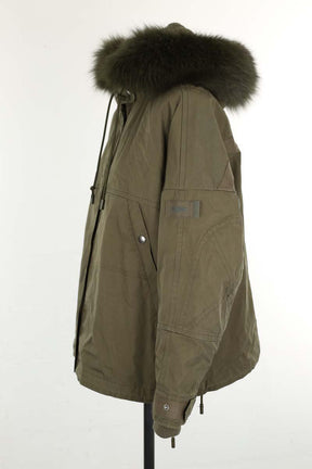 Manteau Yves Salomon  Kaki