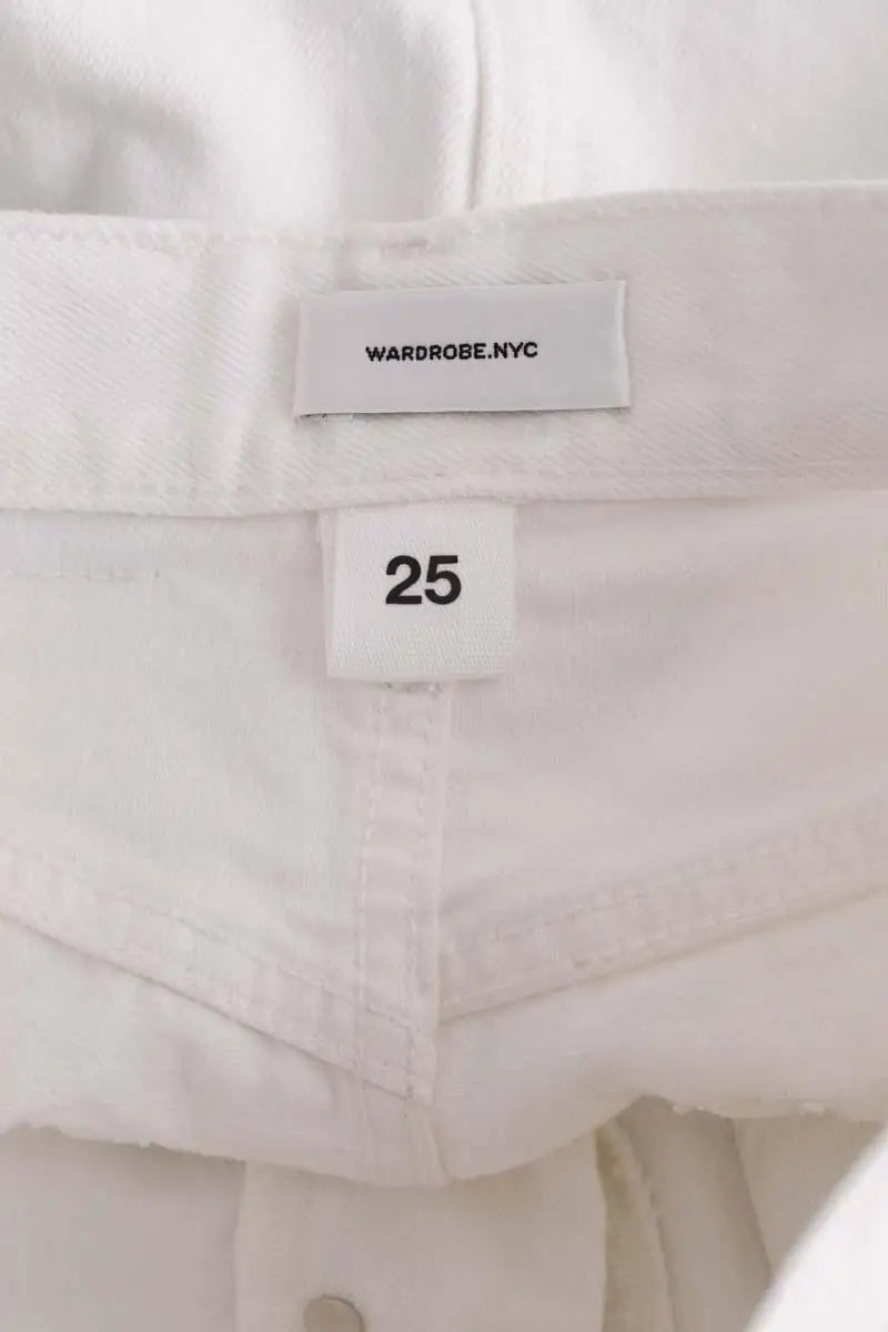 Mini jupe WARDROBE.NYC Blanc en Coton