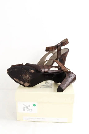 Talons Max Mara Marron en Cuir