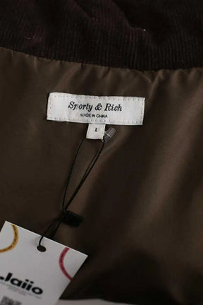 Doudoune sans manches Sporty & Rich Marron en Coton