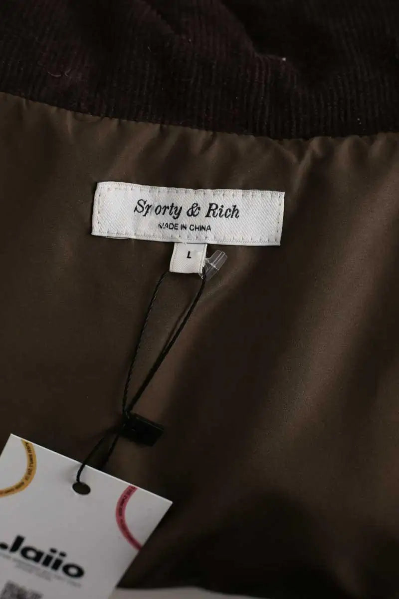 Doudoune sans manches Sporty & Rich Marron en Coton