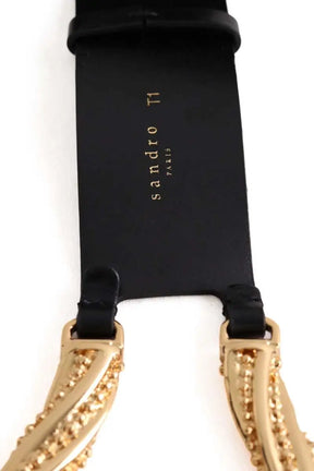 Ceinture en cuir Sandro Noir en Cuir