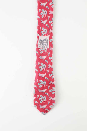 Cravate Hermès  Rouge