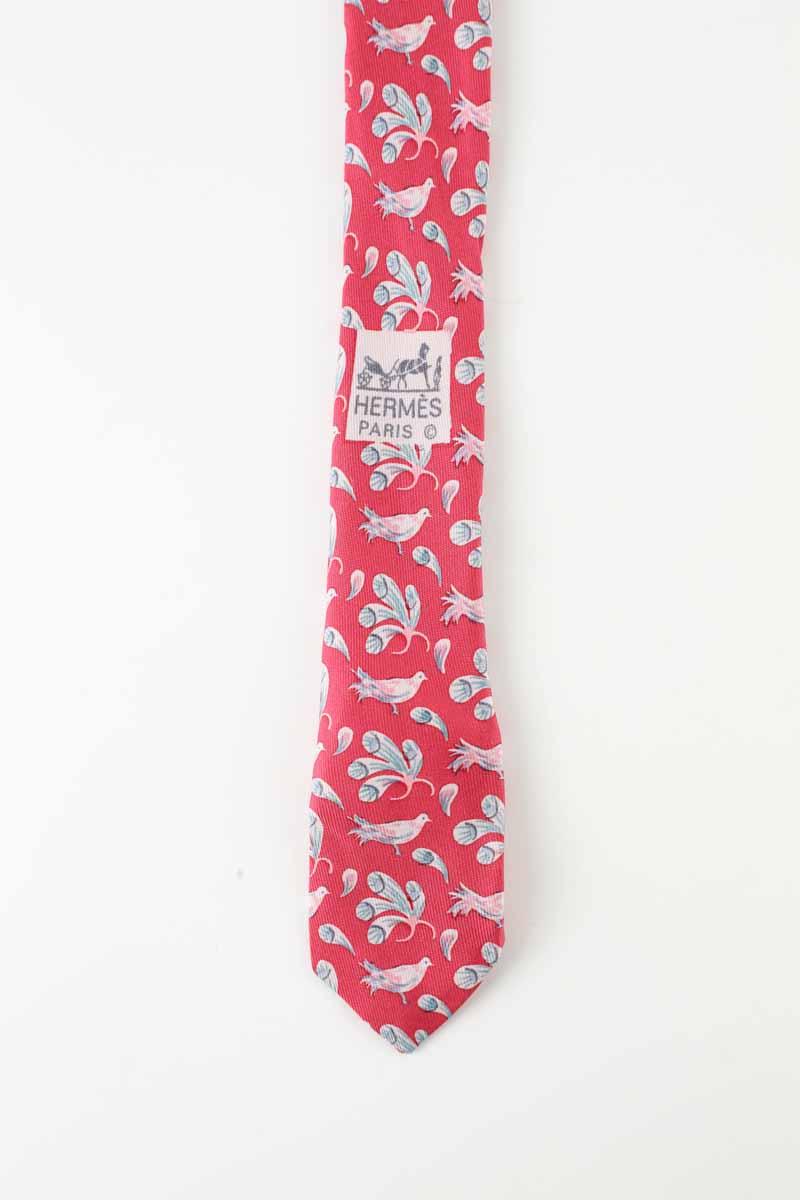 Cravate Hermès  Rouge