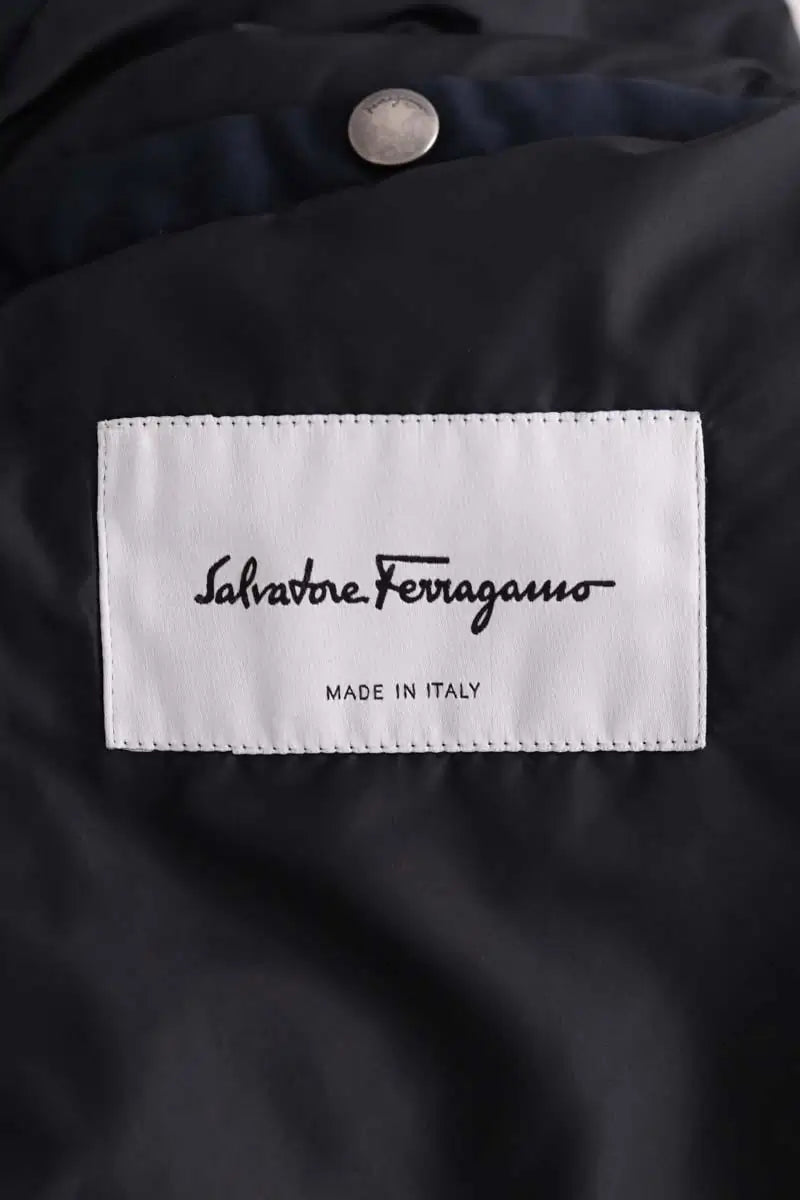 Manteau Salvatore Ferragamo Marine en Synthétique