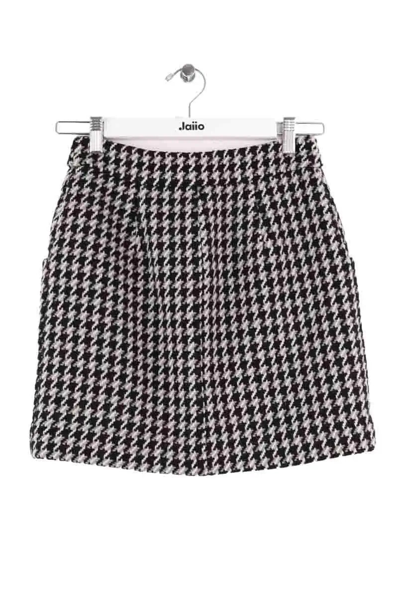 Mini jupe Maje Blanc en Laine