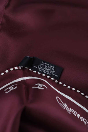 Foulard Chanel  Bordeaux