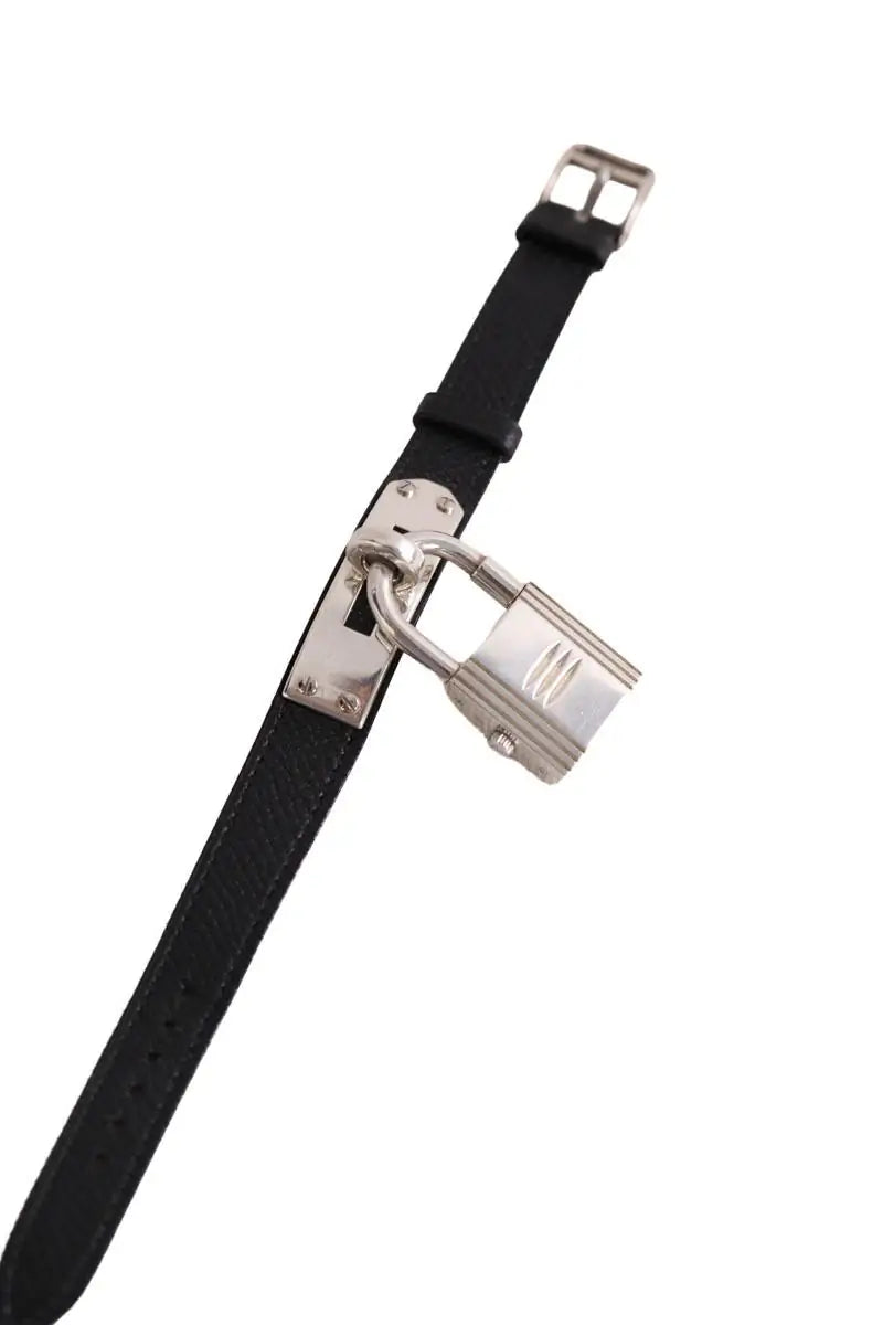 Montre bracelet Hermès Kelly Noir en Argent
