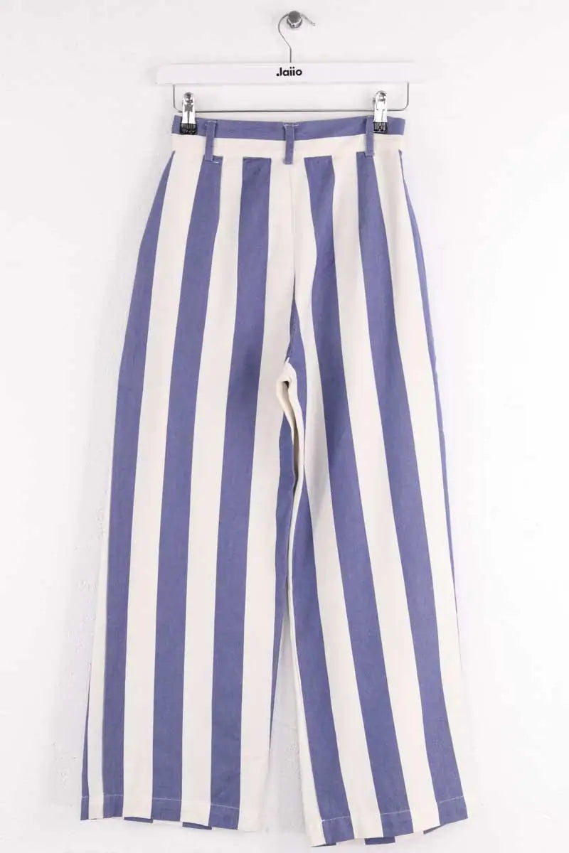 Pantalon La Veste Bleu en Coton