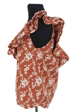 Top Petite Mendigote Marron en Coton