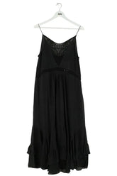 Robe Iro Cliff Noir en Soie, taille L - Seconde Main