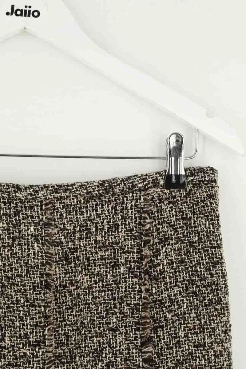 Jupe Gerard Darel Marron en Laine