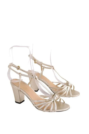 Talons Tara Jarmon Doré en Cuir