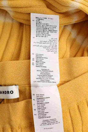 Pantalon large Sandro  Jaune
