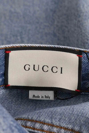 Jupe Gucci Bleu en Coton