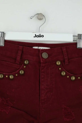 Mini short Sandro Bordeaux en Coton