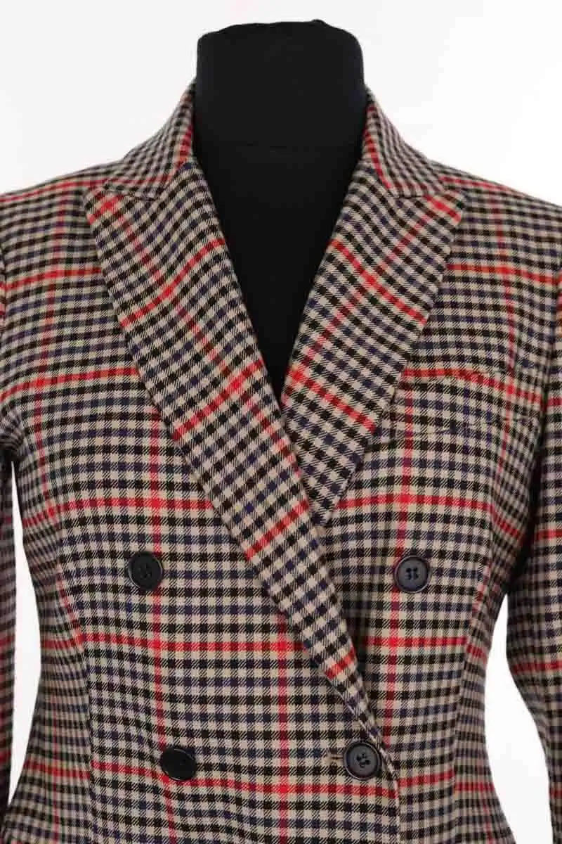 Blazer Parosh Beige en Laine